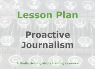 Lesson: Proactive story development Graphic for a Media Helping Media Lesson Plan