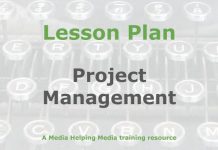 Lesson: Project Management Graphic for a Media Helping Media Lesson Plan