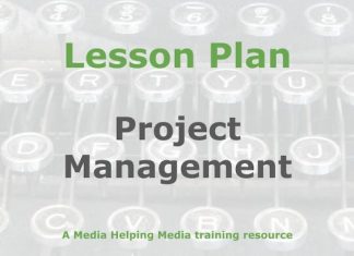 Lesson: Media project management skills Graphic for a Media Helping Media Lesson Plan