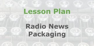 Lesson: Constructing a radio news package Graphic for a Media Helping Media Lesson Plan
