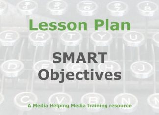 Lesson: SMART objectives for training Graphic for a Media Helping Media Lesson Plan