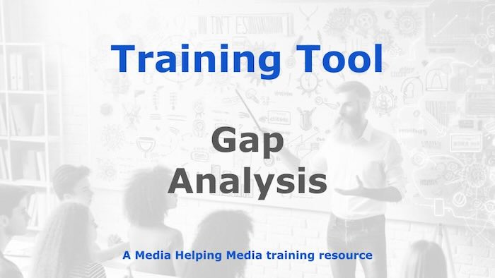 Graphic for a Media Helping Media Training Tool