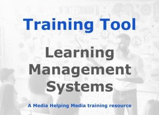 Learning management systems Graphic for a Media Helping Media Training Tool