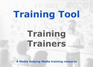 Training of Trainers (ToT) Graphic for a Media Helping Media Training Tool