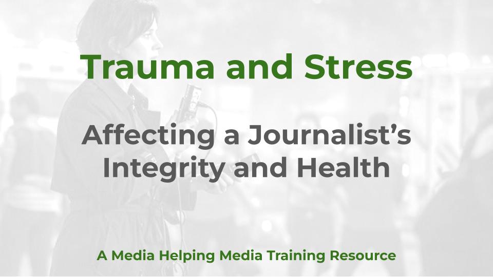 Trauma and Stress - A MHM training article graphic