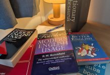 Frequently confused words The reference books used to create this page - image by David Brewer of MHM