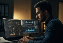 What is data journalism? Image of a journalist analysing data created with Gemini Imagen 3 AI by Media Helping Media