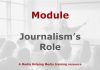 Module: Journalism’s Role Graphic for a Media Helping Media course module