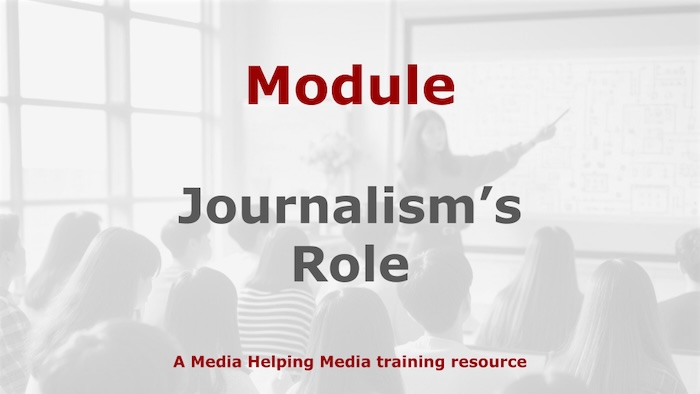 Graphic for a Media Helping Media course module