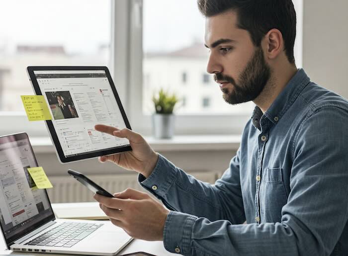Image of a journalist researching created using Imagen 3 - created by David Brewer of MHM