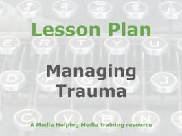 Lesson: Journalism, trauma, and stress Graphic for a Media Helping Media Lesson Plan