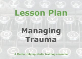 Lesson: Journalism, trauma, and stress Graphic for a Media Helping Media Lesson Plan