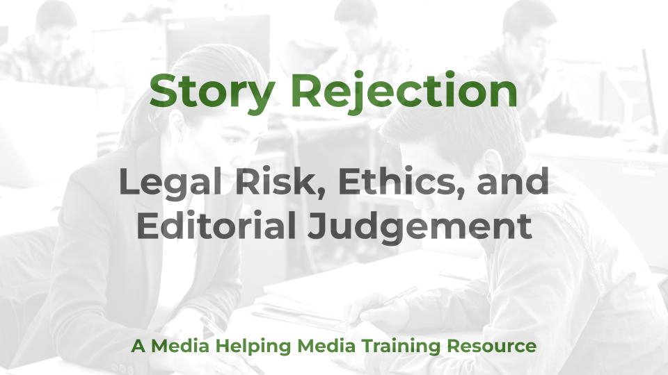 Story Rejection - a MHM graphic