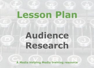 Lesson: Audience research and segmentation Graphic for a Media Helping Media Lesson Plan