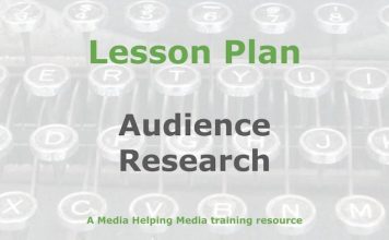 Lesson: Audience research and segmentation Graphic for a Media Helping Media Lesson Plan