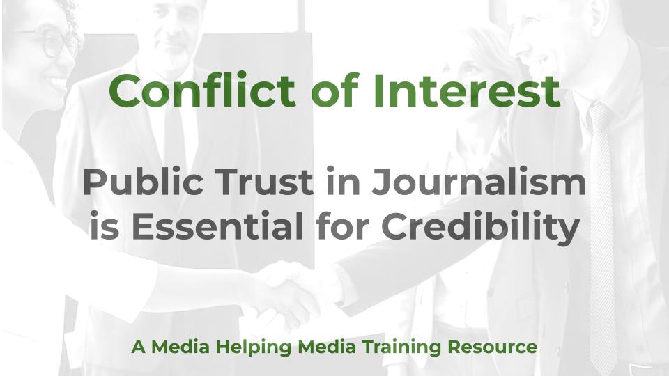 Conflict of Interest - a MHM training resource graphic