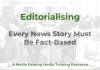 Editorialising is not for news