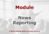Module: News reporting and production Graphic for a Media Helping Media course module