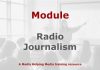 Module: Radio journalism skills Graphic for a Media Helping Media course module
