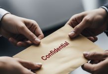 Handling story leaks and tip-offs Image of a confidential document changing hands - created using Imagen 3 by David Brewer of MHM