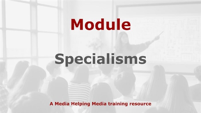 Graphic for a Media Helping Media course module