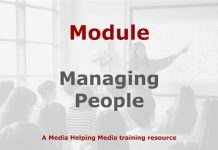 Module: Managing People Graphic for a Media Helping Media course module