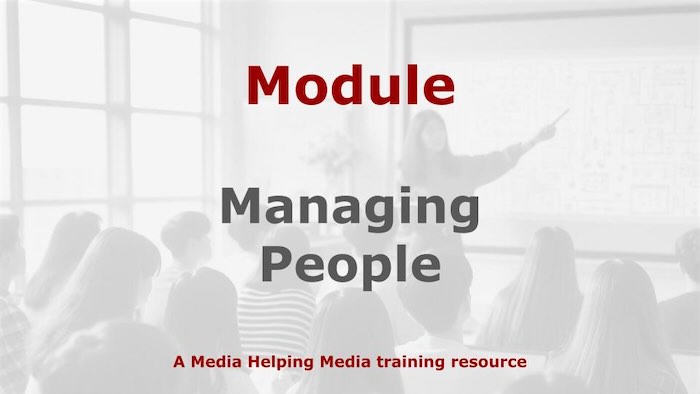 Graphic for a Media Helping Media course module
