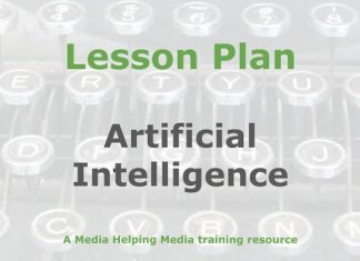 Lesson: Artificial intelligence in journalism Graphic for a Media Helping Media Lesson Plan