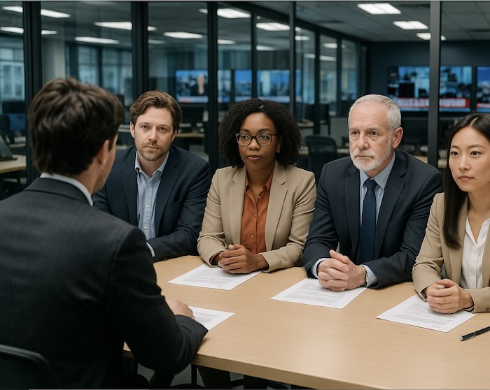 Journalist attending an interview for a job - Image created using Perplexity by MHM