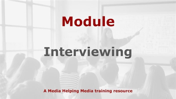 Graphic for a Media Helping Media course module
