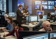 Building a newsroom staffing rota Image to illustrate a 24-hour newsroom - created using Imagen 3 by David Brewer of MHM