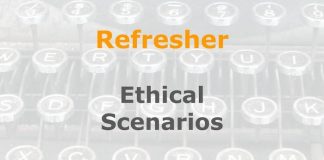 Refresher: Ethical scenarios when covering news Graphic for a one-day refresher course on Media Helping Media