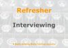 Refresher: Interviewing for journalists Graphic for a one-day refresher course on Media Helping Media