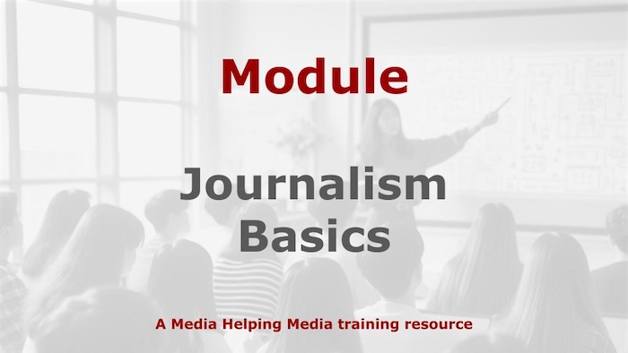 Graphic for a Media Helping Media course module