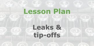 Lesson: Handling story leaks and tip-offs Graphic for a Media Helping Media Lesson Plan