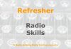 Refresher: Radio journalism skills Graphic for a one-day refresher course on Media Helping Media