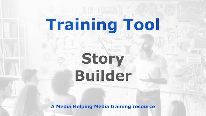 Graphic for a Media Helping Media Training Tool