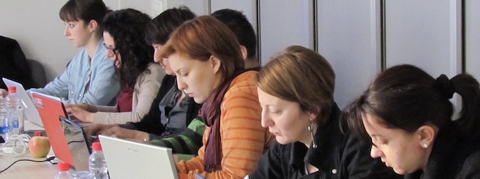 Journalism training in Serbia - image by David Brewer