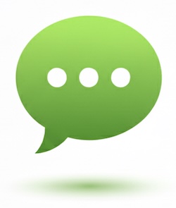 instant message graphic produced using Gemini AI