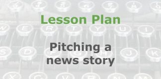 Lesson: Pitching a news story to an editor Graphic for a Media Helping Media Lesson Plan