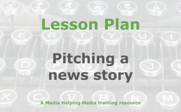 Lesson: Pitching a news story to an editor Graphic for a Media Helping Media Lesson Plan
