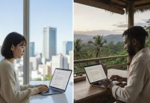 Protected: How to carry out an interview remotely Graphic for email interviewing created with Gemini AI