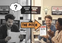 Pitching a news story to an editor Graphic for pitching a news story created with Gemini AI