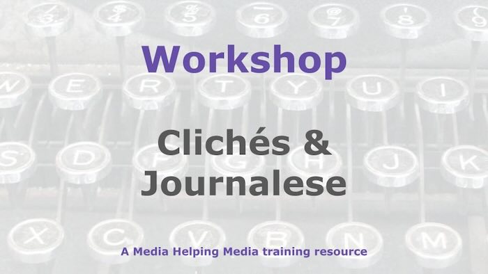 Graphic for a Media Helping Media workshop outline