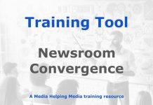 Tool: Newsroom Convergence Implementation Graphic for a Media Helping Media Training Tool