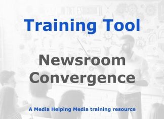 Tool: Newsroom Convergence Implementation Graphic for a Media Helping Media Training Tool