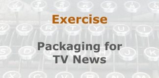 Exercise: Planning a breaking news TV package Image to illustrate a MHM training exercise created with Gemini AI