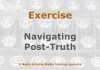 Exercise: Understanding post-truth in journalism Image to illustrate a MHM training exercise created with Gemini AI