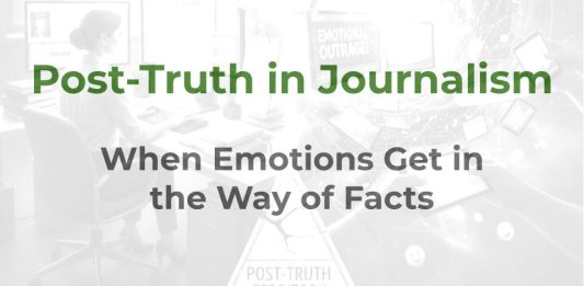 Post-Truth in Journalism - a MHM training article graphic