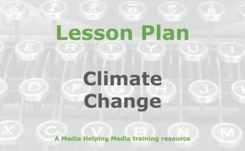 Lesson: Covering climate change Graphic for a Media Helping Media Lesson Plan